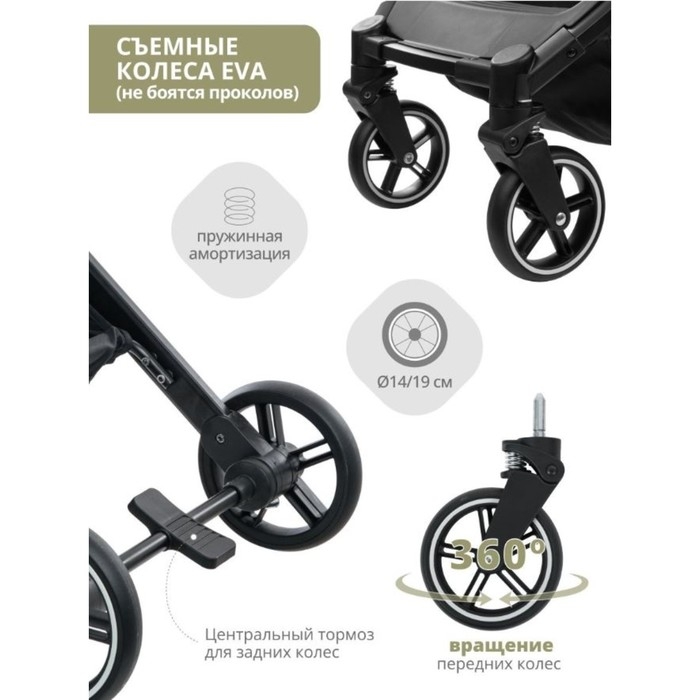 Коляска прогулочная детская Indigo TRIP, цвет черный Коляска прогулочная детская Indigo TRIP, цвет черный