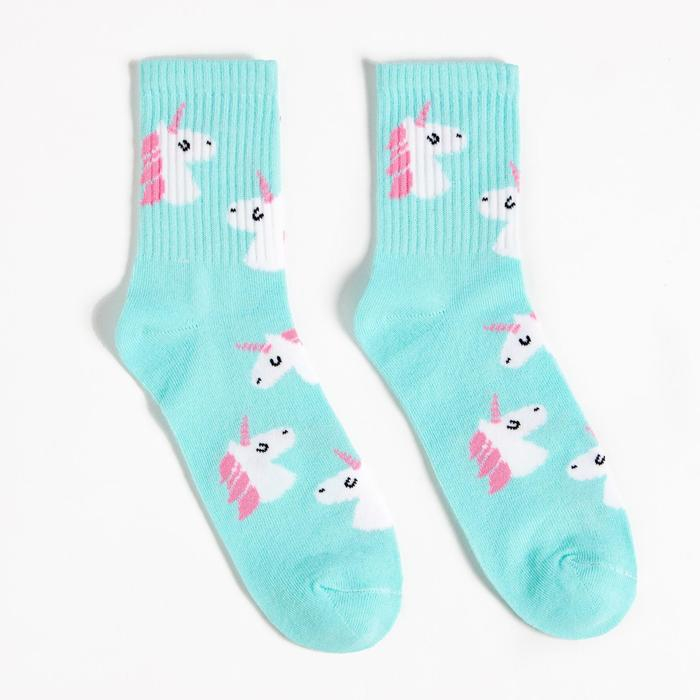 Подарочный набор термос и носки 3 пары KAFTAN &laquo;Новый год: Единорог&raquo;&lrm;, р.36-39