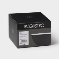 Набор салатников керамических Magistro Matt black, 250 мл, 11,5&times;5,6 см, 2 шт