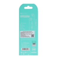 Наушники Hoco M40, проводные, вакуумные, микрофон, Jack 3.5 мм, 1.2 м, черные