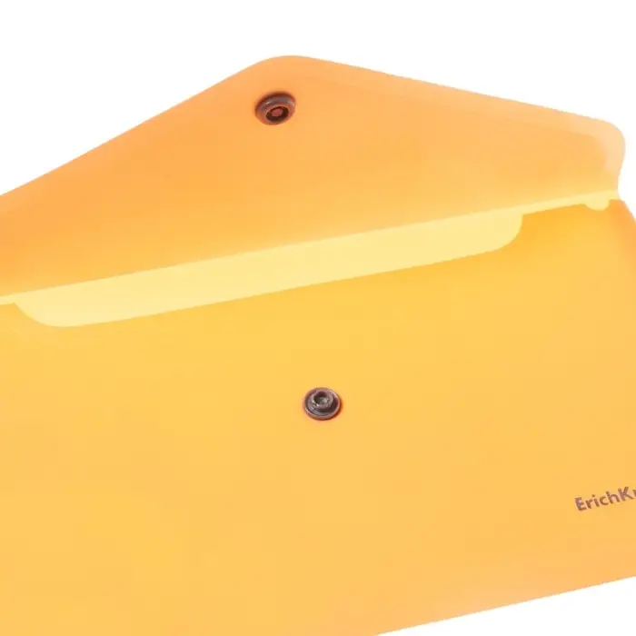 Папка-конверт на кнопке С6, 180 мкм, ErichKrause "Matt Pastel Bloom", непрозрачная, тиснение "песок", микс