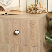 Ручка кнопка ТУНДРА РК023BL LIGHT, чёрная с белой вставкой, 8 шт TMP