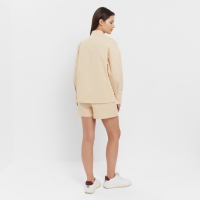 Костюм женский (блузка, шорты) MINAKU: Enjoy цвет бежевый, размер 46