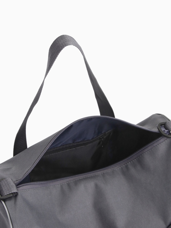 Сумка спортивная мужская, TEXTURA, маленький размер, цвет серый