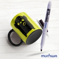 Маркер перманентный MunHwa, 1.5 мм, пулевидный, чёрный Маркер перманентный MunHwa, 1.5 мм, пулевидный, чёрный