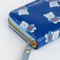 Кошелёк детский на молнии, цвет синий Кошелёк детский на молнии, цвет синий