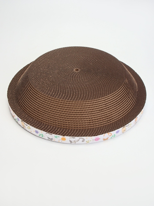 Когтеточка-лежанка Когтеточка-лежанка "Пижон" из гофрокартона с кошачьей мятой "НЛО", 40 х 8 см