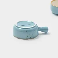 Кокотницы Magistro &laquo;Церера&raquo;, набор 2 шт., 100 мл, d=7.5 см, фарфор, голубые