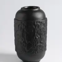 Ваза &laquo;Дульчи&raquo;, 19.5&times;11 см, керамика, чёрная