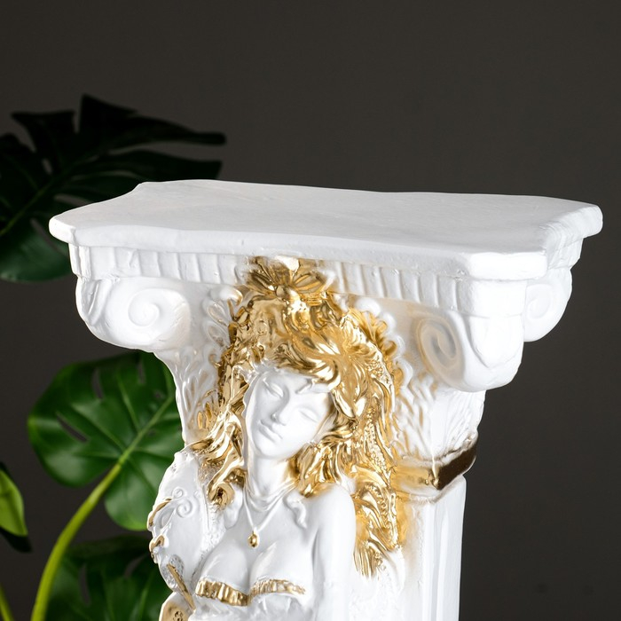 Колонна Колонна "С девушкой" белое золото 65см