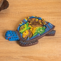 Сувенир пазл дерево "Семейство черепах" МИКС, 19х11х2 см