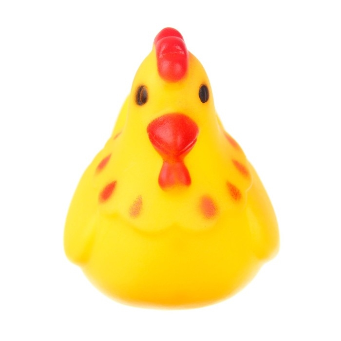 Набор резиновых игрушек для ванны &laquo;Курочки&raquo;, 4 см, с пищалкой, 5 шт, Крошка Я