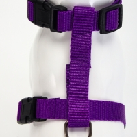 Комплект для кошек, ширина 1,5 см, ОШ 16,5-27 см, ОГ 21-35 см, поводок 120 см, фиолетовый