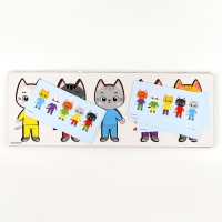 Головоломка деревянная для детей. Повтори по образцу &laquo;Котики&raquo;