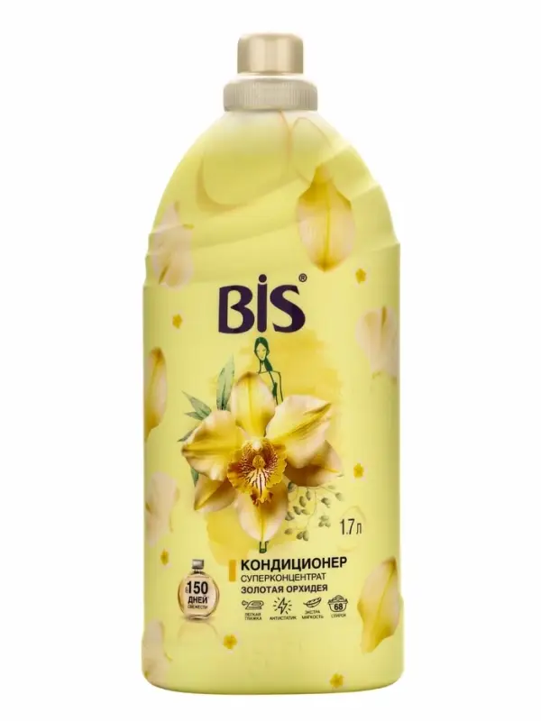 BIS Кондиционер для белья "Золотая орхидея", концентрированный, 1,7 л