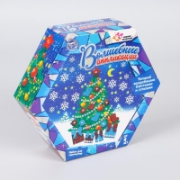 Набор для творчества &laquo;Волшебные аппликации: новогодняя&raquo;, EVA, стразы, блёстки, 4+