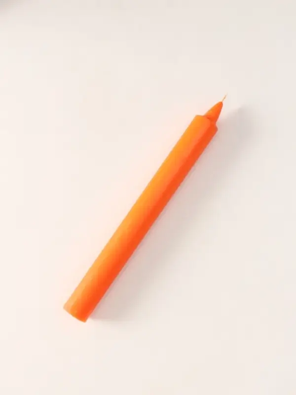 Ароматическая свеча парафиновая хозяйственная, 2&times;21 см, 55 г, апельсин