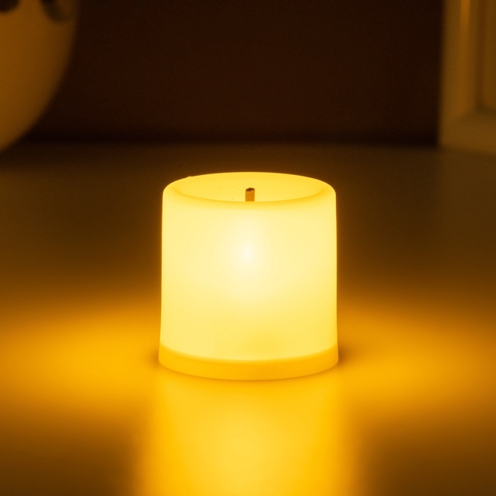 Светодиодная свеча, ночник LED RISALUX «Малая», 0.3 Вт, 4.9×4.9×5.5 см Светодиодная свеча, ночник LED RISALUX «Малая», 0.3 Вт, 4.9×4.9×5.5 см