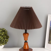 Лампа настольная BayerLux ЭКО "Камила" 1х40Вт Е27 черный/темно-кор. 27х27х40см