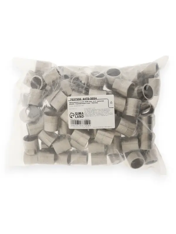 Одноходовая резьба ZEIN engr, 3/4", внешняя резьба, нержавеющая сталь