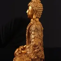 Фигура "Будда большой"  17х13 см, бронза