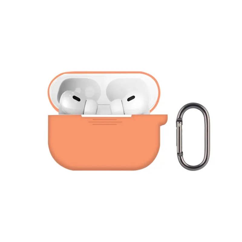 Чехол APods Pro 3 с карабином №4 Papaya
