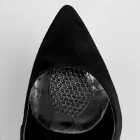 Полустельки для обуви, с протектором, силиконовые, 8.5&times;6.7 см, пара, прозрачные