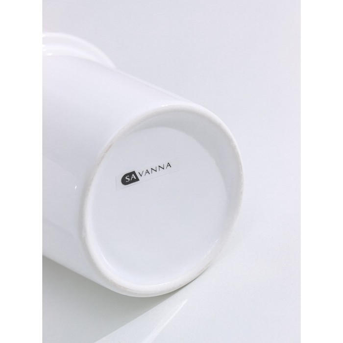 Дозатор для жидкого мыла на подставке SAVANNA &laquo;Геометрика&raquo;, 250 мл, цвет золотой