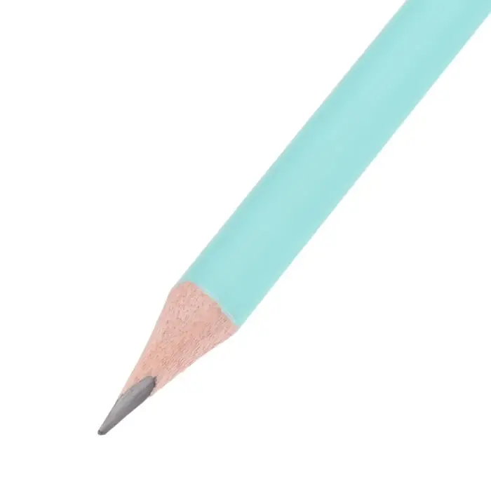 Карандаш чернографитный с ластиком ErichKrause "Pastel", НВ, грифель d=2,2 мм, дерево, трехгранный в тубусе, микс