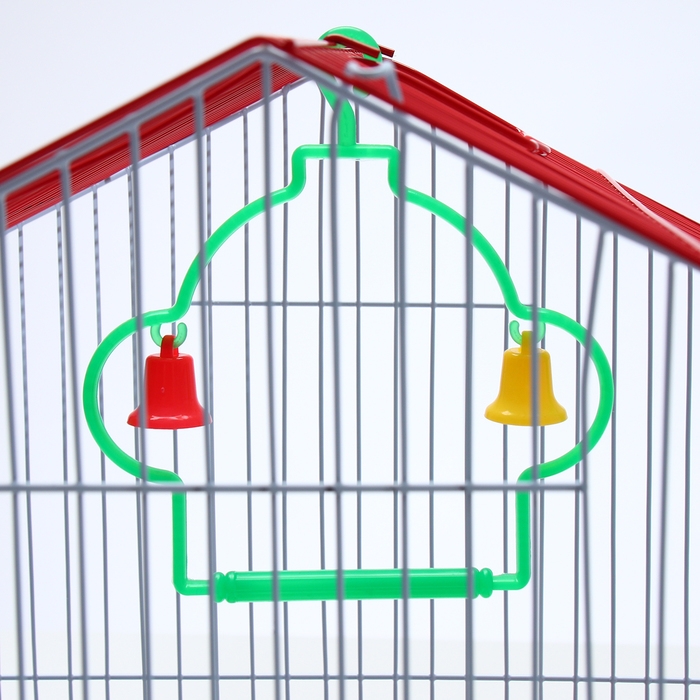 Клетка для птиц укомплектованная Bd-1/1d, 30 х 23 х 39 см, красная (фасовка 12 шт) Клетка для птиц укомплектованная Bd-1/1d, 30 х 23 х 39 см, красная (фасовка 12 шт)