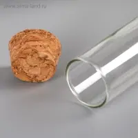 Декор для творчества стекло "Пробирка с пробкой" 35 мл 12х2х2 см