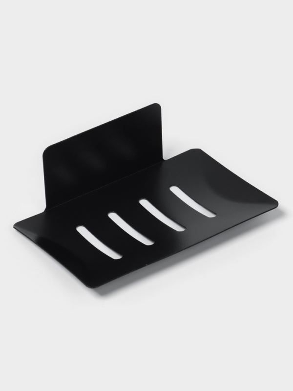 Мыльница настенная, цвет черный