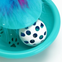 Игрушка-неваляшка с пером 12,3 х 6 см, Микс цветов Игрушка-неваляшка с пером 12,3 х 6 см, Микс цветов