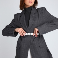 Ремень женский, ширина 2.3 см, люверсы, пряжка металл, цвет белый Ремень женский, ширина 2.3 см, люверсы, пряжка металл, цвет белый