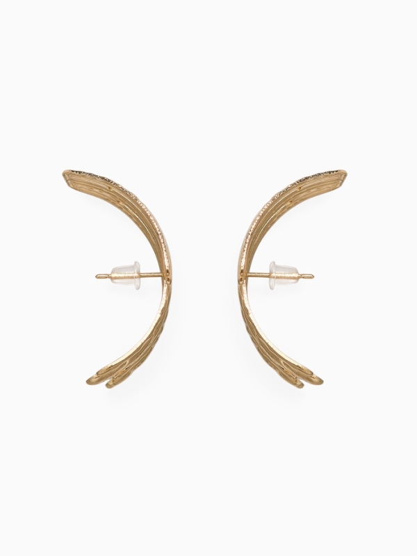 Серьги металл «Трио» объёмные, цвет золото Серьги металл «Трио» объёмные, цвет золото