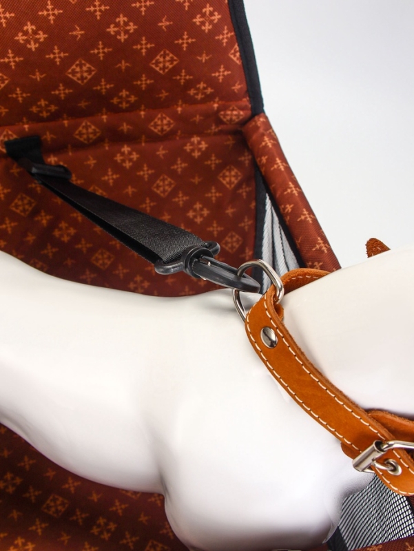 Автокресло для животных 40*30*25 см, коричневое