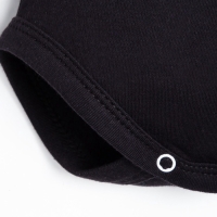 Боди детское с длинным рукавом Крошка Я "Little Boss", рост 80-86 см, цвет чёрный