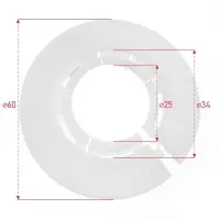 Обвод универсальный для труб Ф25-34мм "Идеал", 001 Белый