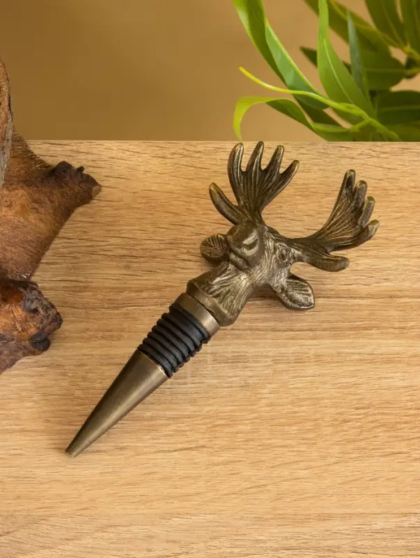 Пробка для бутылок &laquo;Лось&raquo;, 7.3&times;5.3&times;15.5 см, алюминий