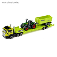 Грузовик металлический &laquo;Ферма&raquo; с трактором, МИКС
