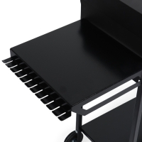 Мангал GrilMe, 35 х 115 х 83 см, сталь 2 мм, 2 полки, колёса