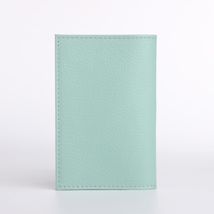 Обложка для паспорта, цвет мятный