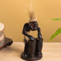 Сувенир &laquo;Абориген барабанщик&raquo;, 7&times;7&times;15 см, дерево