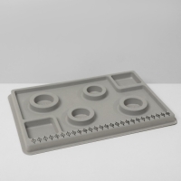 Органайзер универсальный для украшений «Трафарет», 20×29×2 см, цвет серый Органайзер универсальный для украшений «Трафарет», 20×29×2 см, цвет серый