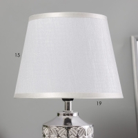 Настольная лампа "Дейзи" Е14 40Вт серебро 20х20х31 см Настольная лампа "Дейзи" Е14 40Вт серебро 20х20х31 см