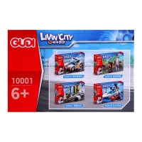 Конструктор блочный для мальчиков Полиция &laquo;Погоня на мотоцикле&raquo;, 106 деталей