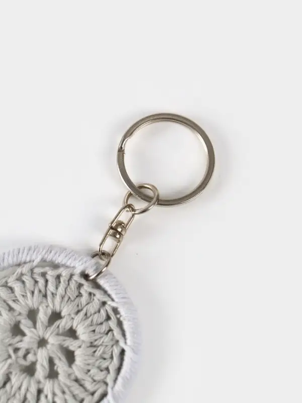 Брелок "Ловец снов" 19 см, цв. серый