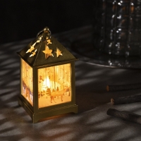 Светодиодная фигура «Фонарь с оленем» 6 × 13 × 6 см, пластик, батарейки AG13х3 (в комплекте), свечение тёплое белое Светодиодная фигура «Фонарь с оленем» 6 × 13 × 6 см, пластик, батарейки AG13х3 (в комплекте), свечение тёплое белое