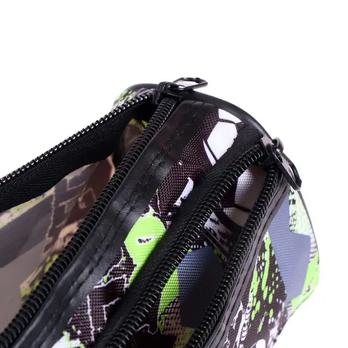 Пенал-тубус школьный Calligrata &laquo;Футбол&raquo;, на молнии, 2 отделения, МИКС