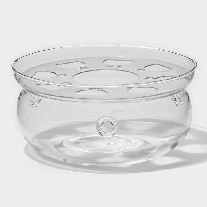 Подставка стеклянная для подогрева &laquo;Огонёк&raquo;, d=14 см, внутренний d=13 см